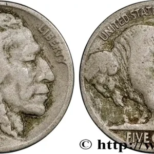 Dernier Modèle ÉTATS-UNIS D'AMÉRIQUE 5 Cents Tête d’indien ou Buffalo 1918 Philadelphie fwo_808630 Monde
