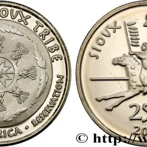 ÉTATS UNIS D'AMÉRIQUE - Tribus Amérindiennes 25 Cents Oglala Sioux Tribe 2014 fwo_806981 Monde Acheter En Ligne