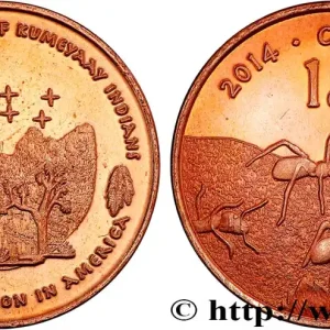 Haute Qualité ÉTATS UNIS D'AMÉRIQUE - Tribus Amérindiennes 1 Cent Ewiiaapaayp Band of Kumeyaay Indians 2014 fwo_807099 Monde