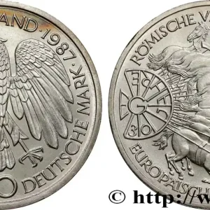 ALLEMAGNE 10 Mark / 30e anniversaire du Traité de Rome et de l’Union Européenne 1987 Karlsruhe fwo_808007 Monde Exclusif
