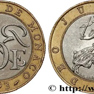 MONACO 10 Francs Rainier III 1993 Paris fwo_780994 Monde Petit Prix