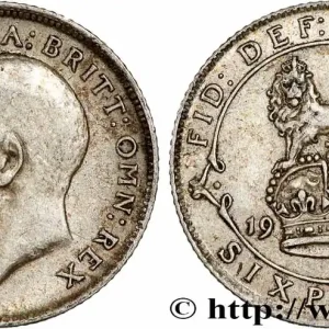 ROYAUME-UNI 6 Pence Georges V 1916 fwo_781804 Monde Commander Maintenant