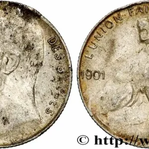 Commander Vite BELGIQUE 50 Centimes Léopold II légende en français 1901 fwo_781805 Monde