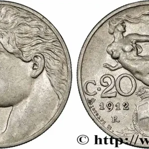 ITALIE 20 Centesimi Italie / allégorie de la Liberté 1912 Rome - R fwo_781810 Monde Prix Réduit