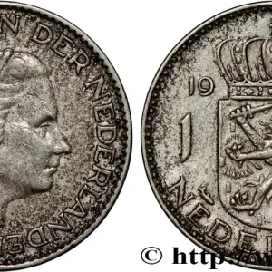 PAYS-BAS 1 Gulden Juliana 1955 Utrecht fwo_786184 Monde Prix Réduit