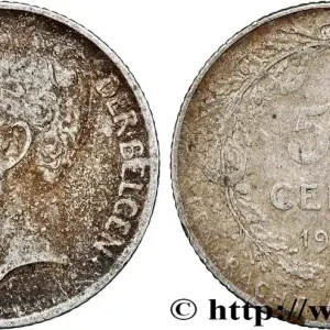 Offre Limitée BELGIQUE 50 Centimes Albert Ier légende en flamand 1911 fwo_789716 Monde