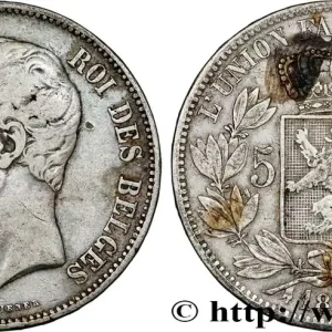 Offre Limitée BELGIQUE 5 Francs Léopold Ier tête nue 1849 fwo_792594 Monde
