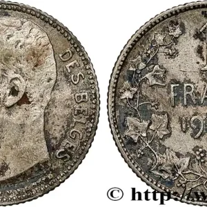 BELGIQUE 1 Franc Léopold II légende française 1909 fwo_793106 Monde Bon Plan