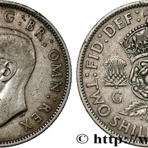 Vente Flash ROYAUME-UNI 1 Florin (2 Shillings) Georges VI 1940 fwo_793352 Monde