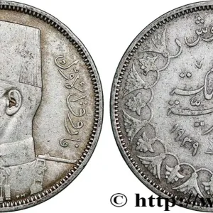 ÉGYPTE 5 Piastres Roi Farouk AH1358 1939 fwo_793647 Monde Nouvelle Collection