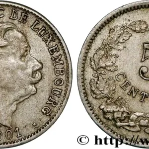 LUXEMBOURG 5 Centimes Alphonse 1901 fwo_793745 Monde Meilleure Qualité