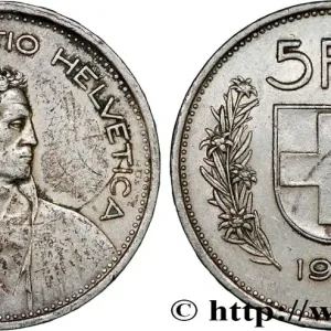 SUISSE 5 Francs Berger des Alpes 1953 Berne fwo_793775 Monde Prix Choc