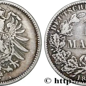 ALLEMAGNE 1 Mark Empire aigle impérial 1873 Berlin fwo_793789 Monde Bon Marché