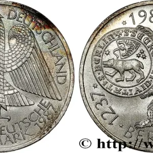 ALLEMAGNE 10 Mark 750e anniversaire de la ville de Berlin 1987 Hambourg fwo_796107 Monde Super Prix