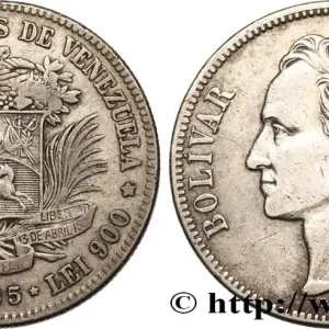VENEZUELA 5 Bolivares Simon Bolivar 1935 Philadelphie fwo_796318 Monde Produit De Marque
