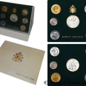 VATICAN ET ÉTATS PONTIFICAUX Série 7 monnaies Jean-Paul II an XVIII 1996 Rome fwo_799556 Monde Remise
