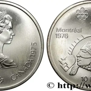CANADA 10 Dollars JO Montréal 1976 lancer de poids femmes 1975 fwo_806410 Monde Tendance