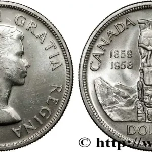 CANADA 1 Dollar Elisabeth II 1958 fwo_806693 Monde Vente Flash