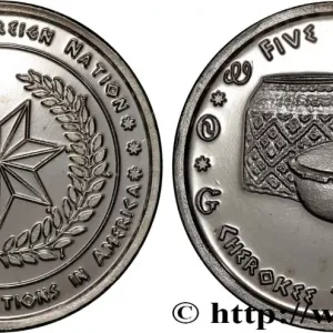 ÉTATS UNIS D'AMÉRIQUE - Tribus Amérindiennes 5 Cents Cherokee Tribes 2017 fwo_807054 Monde Acheter Direct