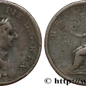 ROYAUME-UNI 1/2 Penny Georges III tête laurée 1807 fwo_809255 Monde Expédié Aujourd’hui