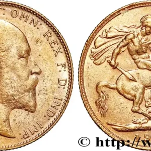 Bon Plan OR, PALLADIUM ET PLATINE INVESTISSEMENT 1 Souverain Edouard VII 1910 Perth fwo_809362 Monde