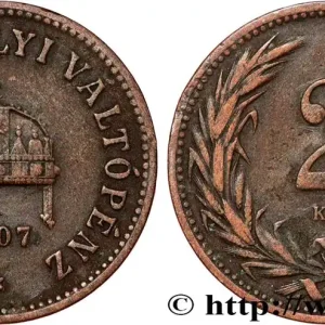 Bon Marché HONGRIE 2 Filler 1907 Kremnitz fwo_809367 Monde