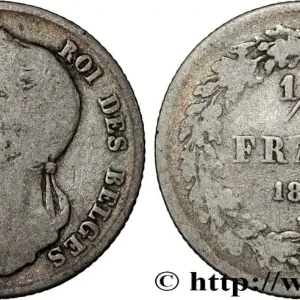 Dernière Chance BELGIQUE 1/2 Franc Léopold tête laurée 1834 fwo_809499 Monde