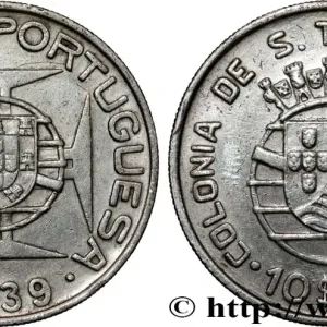 SAINT THOMAS et PRINCE 10 Escudos colonie portugaise 1939 fwo_809567 Monde Expédition Rapide