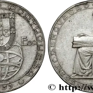 PORTUGAL 20 Escudos 25e anniversaire de la réforme financière 1953 fwo_809568 Monde Achetez Aujourd’hui