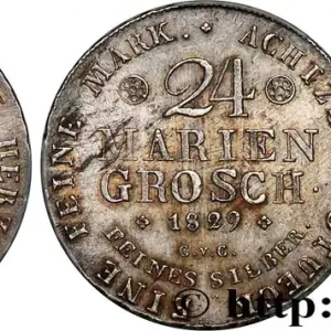 ALLEMAGNE - BRUNSWICK-WOLFENBUTTEL - CHARLES II 24 Mariengroschen 1829 Brunswick fwo_813716 Monde Livraison Mondiale