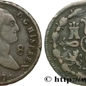 Commande En Gros ESPAGNE 8 Maravedis Charles IIII 1797 Ségovie fwo_611151 Monde