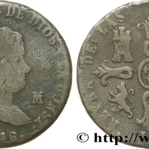 ESPAGNE 8 Maravedis Isabelle II 1846 Jubia fwo_611154 Monde Meilleure Qualité