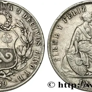 PÉROU 1 Sol “Liberté” assise 1869 fwo_614856 Monde Top Qualité