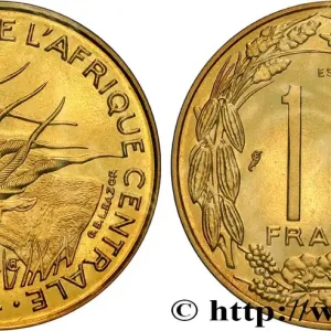 ÉTATS DE L'AFRIQUE CENTRALE Essai de 10 Francs antilopes 1974 Paris fwo_776082 Monde Remise