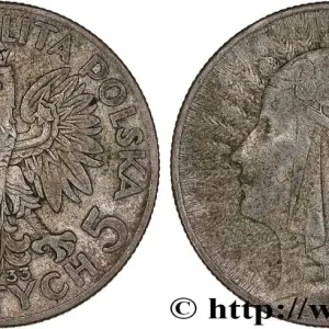 Retour Gratuit POLOGNE 5 Zlotych reine Jadwiga 1933 Varsovie fwo_777238 Monde