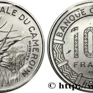 Seulement Aujourd’hui CAMEROUN Essai de 100 Francs République Fédérale du Cameroun, antilopes 1971 Paris fwo_781856 Monde