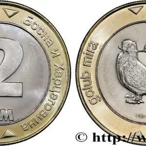 BOSNIE HERZÉGOVINE 2 Konvertible Marka Colombe de la Paix 2003 fwo_781907 Monde Livraison Express