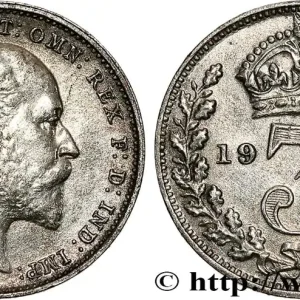 ROYAUME-UNI 3 Pence Edouard VII 1902 fwo_787903 Monde Meilleur Prix