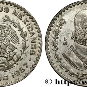 Expédition Rapide MEXIQUE 1 Peso Jose Morelos y Pavon 1957 Mexico fwo_787929 Monde