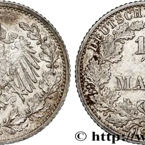 Solde ALLEMAGNE 1/2 Mark Empire aigle impérial 1911 Karlsruhe - G fwo_789712 Monde