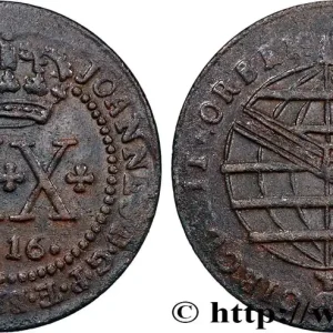 BRÉSIL - PRINCE JEAN REGENT 20 Réis 1816 Bahia fwo_791985 Monde Dernier Modèle