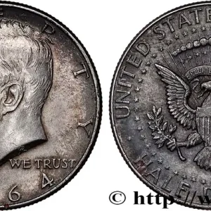 Prix Choc ÉTATS-UNIS D'AMÉRIQUE 1/2 Dollar Kennedy 1964 Philadelphie fwo_796279 Monde