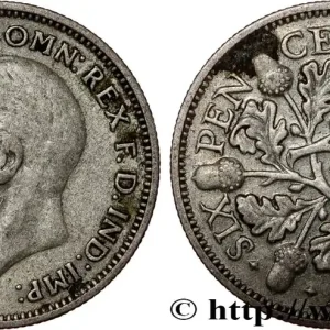 Top Vente ROYAUME-UNI 6 Pence Georges V 1936 fwo_799289 Monde