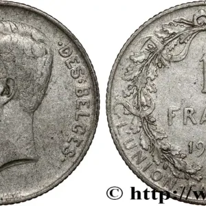 BELGIQUE 1 Franc Albert Ier légende française 1912 fwo_799290 Monde Tendance