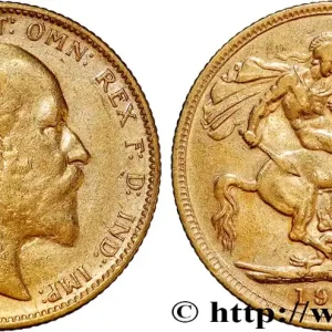 OR, PALLADIUM ET PLATINE INVESTISSEMENT 1 Souverain Edouard VII 1907 Melbourne fwo_809348 Monde Seulement Aujourd’hui