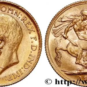 OR, PALLADIUM ET PLATINE INVESTISSEMENT 1 Souverain Georges V 1911 Melbourne fwo_809381 Monde Artisanat