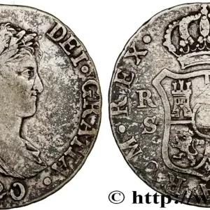 ESPAGNE 2 Reales Ferdinand VII 1820 Séville fwo_810736 Monde Dernier Modèle