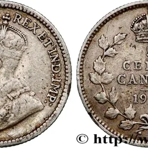 Satisfait Ou Remboursé CANADA 5 Cents Georges V 1912 fwo_812496 Monde
