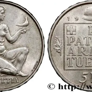 Soldes SUISSE 5 Francs fond pour l’armement 1936 Berne fwo_812954 Monde