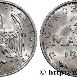 ALLEMAGNE 3 Mark Jour de la Constitution 1922 Berlin fwo_812975 Monde Livraison Express
